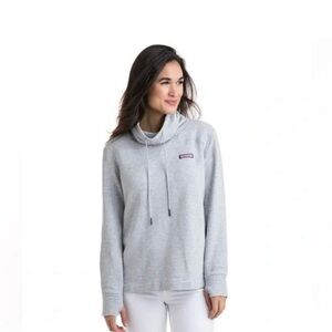 Vineyard Vines Gray Cowl Neck Sweatshirt Size S